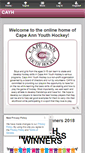 Mobile Screenshot of capeannyouthhockey.com